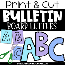 printable bulletin board letters a z a