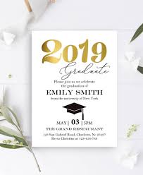 048 N Simply College Graduation Party Invitations Templates
