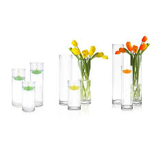 Sets Of Glass Cylinder Vase D 4