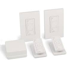 Lutron Caseta Wireless Smart Light Dimmer Switch 2 Count Starter Kit With Pedestals For Pico Wireless Remotes Works With Alexa Apple Homekit And The Google Assistant P Bdg Pkg2w Target