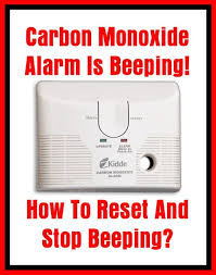 carbon monoxide alarm is beeping how