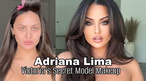 adriana lima vs model makeup