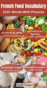 french food voary 100 words with
