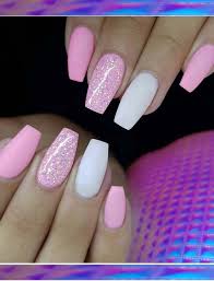 Gel nail polish for nails, soak off uv pink gel kit required gel base top coat led nail lamp. See Here Our Collection Of Colorful Acrylic Pink Matte Glitter Nail Art Designs For 2018 We Have Collected In T Glitter Nail Art Pink Nails Pink Acrylic Nails