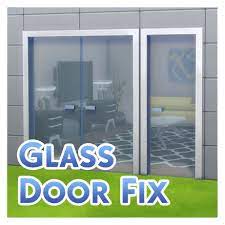 sims fix for simple glass double door