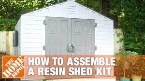 how to build a resin shed kit the