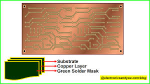 Single Sided Pcb Or Single Layer Pcb Electronics Tutorial