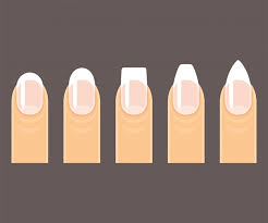 professional manicure nail shapes set