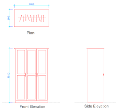 three door wardrobe dimensions free