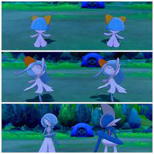 Shiny Gardevoir and Gallade, Got the Twins after a total of 848 eggs 🥚✨💙  : r/PokemonSwordAndShield