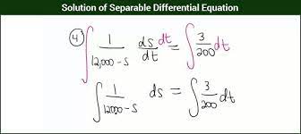 Separable Diffeial Equation Cbse