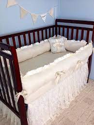 Ivory Lace Royal Baby Crib Bedding