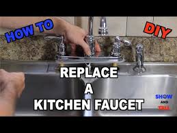 how to replace a kitchen sink faucet