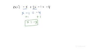 How To Solve A Linear Equation With