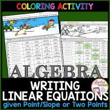 Algebra Writing Linear