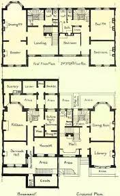 Mansion Floor Plan Vintage House Plans