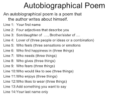 example of a student autobiographical poem rules by mandee example of a student autobiographical poem rules by mandee jablonski via slideshare