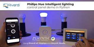 Philips Hue Intelligent Lighting Control Panel Demo In Python Using Riverdi Iot Displays And Zerynth Studio Riverdi
