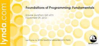 Lynda Com Foundations Of Programming Fundamentals With