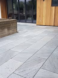 Lincoln Grey Marble Paving Slabs Mix