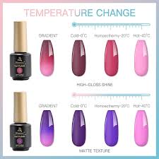 color changing gel nail polish 6 pcs