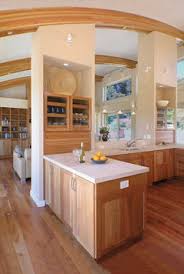 with hickory cabinets