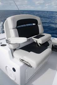 new helm chairs on fishing boats