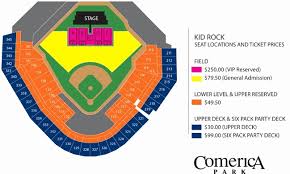 Exact Comerica Park Seating Chart View Seats Comerica Park