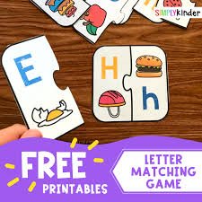 free printable letter matching game