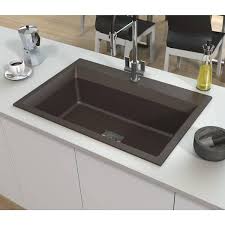 kitchen sink in metallic chocolate