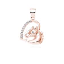 rose gold plated heart pendant