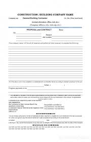 Photo 7 Of 12 Free Construction Proposal Forms Format For Agreement