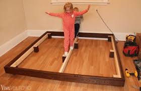 easy diy platform bed frame for a king