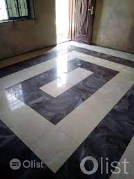 white floor tiles design in ikorodu
