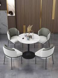 Nordic Simple Round Marble Dining Table
