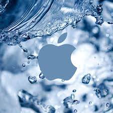 Ipad Wallpapers Grey Apple Logo Water