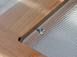 how to install cabinet glass inserts