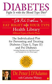 Diabetes Fight It With The Blood Type Diet Eat Right 4 Your Type