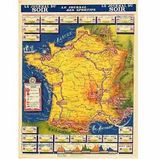 france tdf route map poster 18