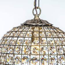 Aloa Decor 12 In 1 Light Retro Antique Gold Crystal Globe Chandelier Small Sphere Pendant Light