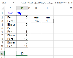 how to get average with excel formulas