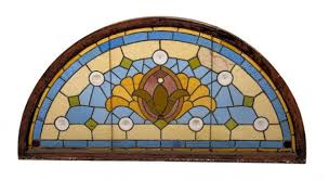 Interior Residential Stained Glass Arch Top