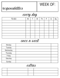 Back To School Chore Chart For Kids Houston Mommy And