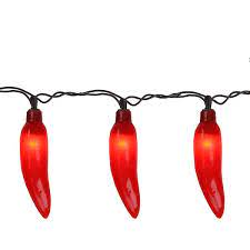 Red Chili Pepper Patio String Light