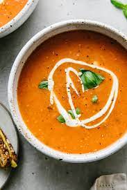 homemade tomato basil soup easy