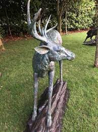 Bronze Deer Sculpture Bronze Garden