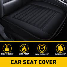 1pcs Black Pu Leather Car Front Seat