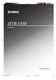 Yamaha Htr 5550 Owner S Manual Manualzz Com