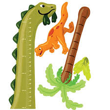 Wallies Wall Decals Dino Growth Chart Wall Sticker 35 Inch