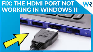 windows 11 s hdmi port not working